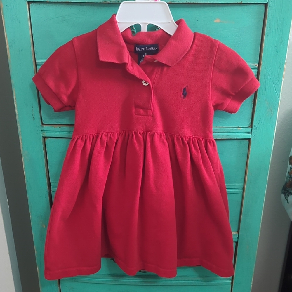Ralph Lauren Kids Red Polo Dress